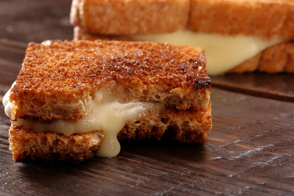 Small and Larger Grilled Cheese