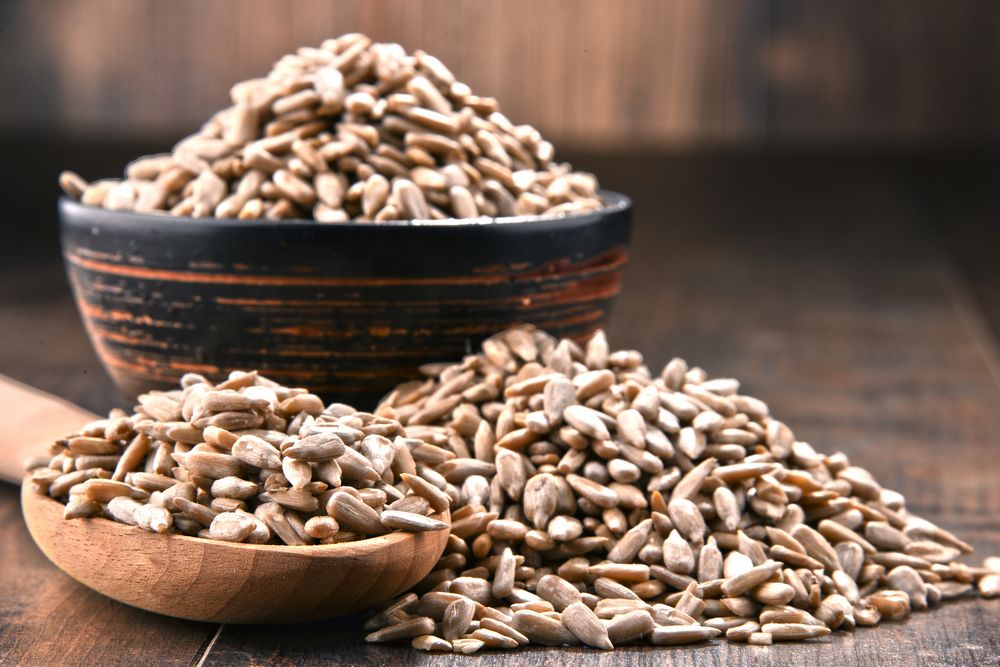 A Heaping Bowl of Raw Sunflower Seeds